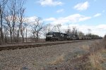 NS 4630 and 4804 on the point of train 597 with empty coal hoppers